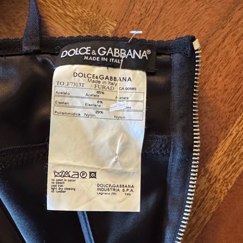 NWT Dolce & Gabbana black silky bodysuit - Picture 6 of 9